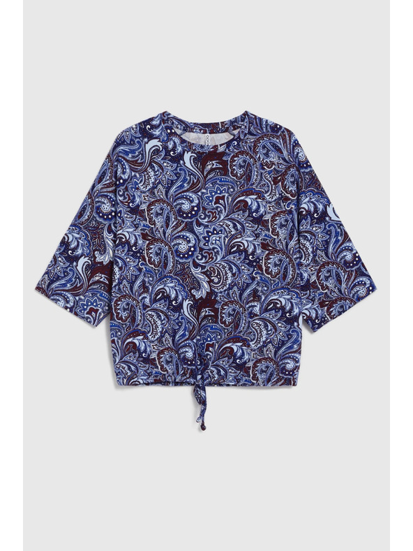 Moodo Bluza sa paisley uzorkom tamno plava Moodo