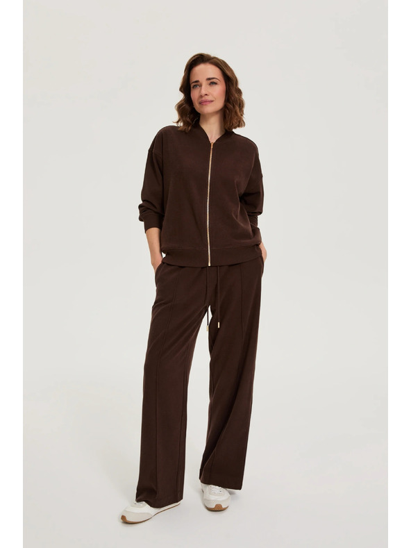 Moodo Zip-up mikna smeđa Moodo