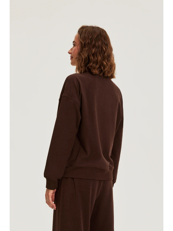 Moodo Zip-up mikna smeđa Moodo