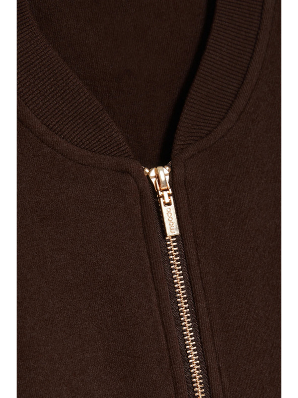 Moodo Zip-up mikna smeđa Moodo