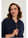 Moodo Zip-up mikna tamno plava Moodo