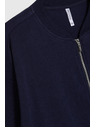 Moodo Zip-up mikna tamno plava Moodo