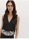 Marks & Spencer Prsluk s prorezanom lemom, s visokim udjelom modala i s lanom Marks & Spencer crna