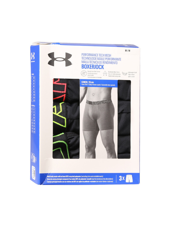 Under Armour Muške bokserice Under Armour M UA Perf Tech Mesh 6in (3kom)