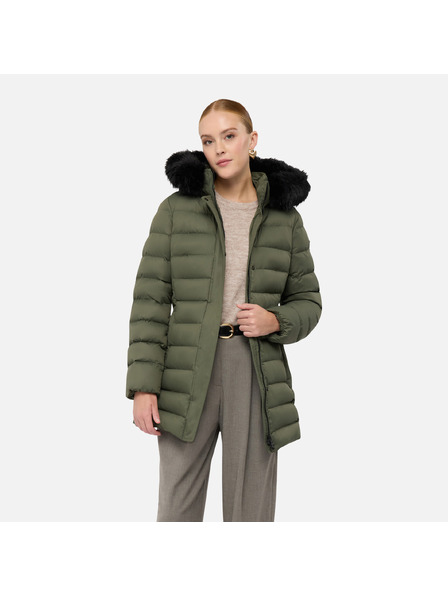Geox Khaki ženska pernata jakna Geox Catria