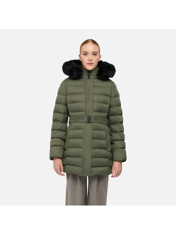 Geox Khaki ženska pernata jakna Geox Catria