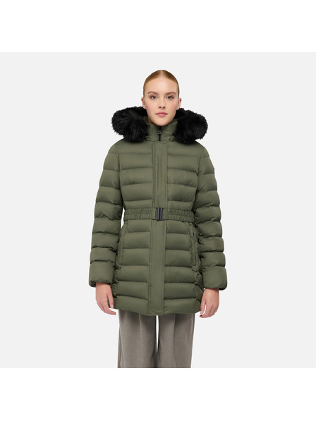 Geox Khaki ženska pernata jakna Geox Catria
