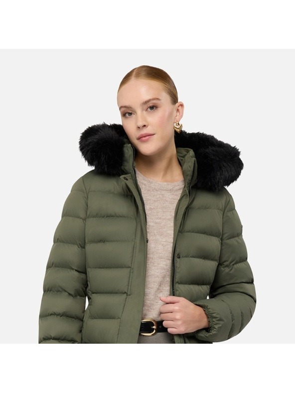Geox Khaki ženska pernata jakna Geox Catria