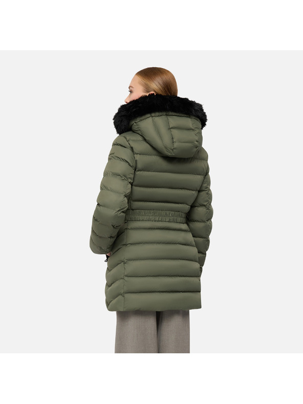 Geox Khaki ženska pernata jakna Geox Catria