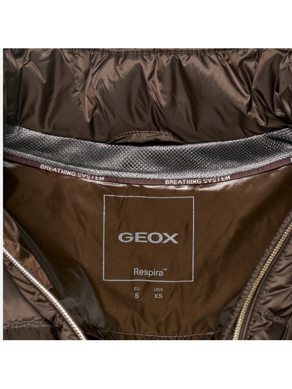 Geox Geox Jaysen ženska tamno smeđa puhasta jakna