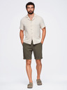 Ombre Clothing Muške viskozne šorc typu chino – maslinasto zelene V5 OM-SRCS-0206 Ombre Clothing