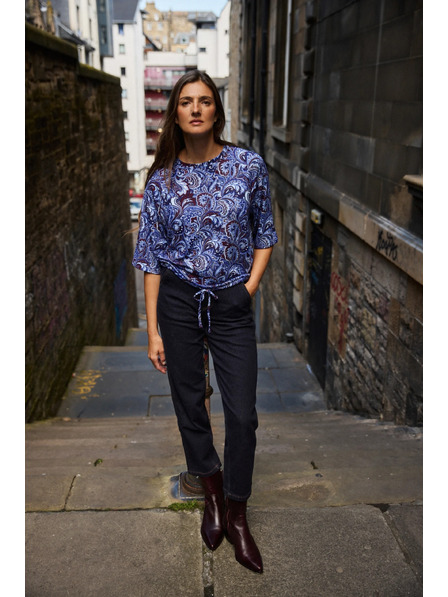 Moodo Bluza sa paisley uzorkom tamno plava Moodo