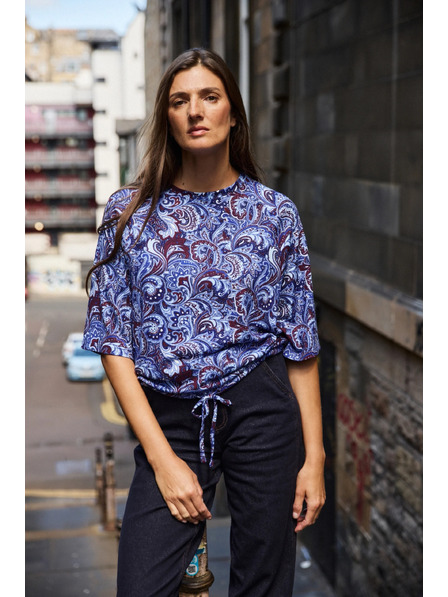 Moodo Bluza sa paisley uzorkom tamno plava Moodo