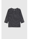 Moodo Crna prugasta bluza Moodo