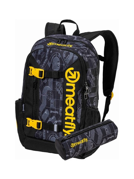 Meatfly Meatfly ruksak Basejumper Blueprint Black 22 L