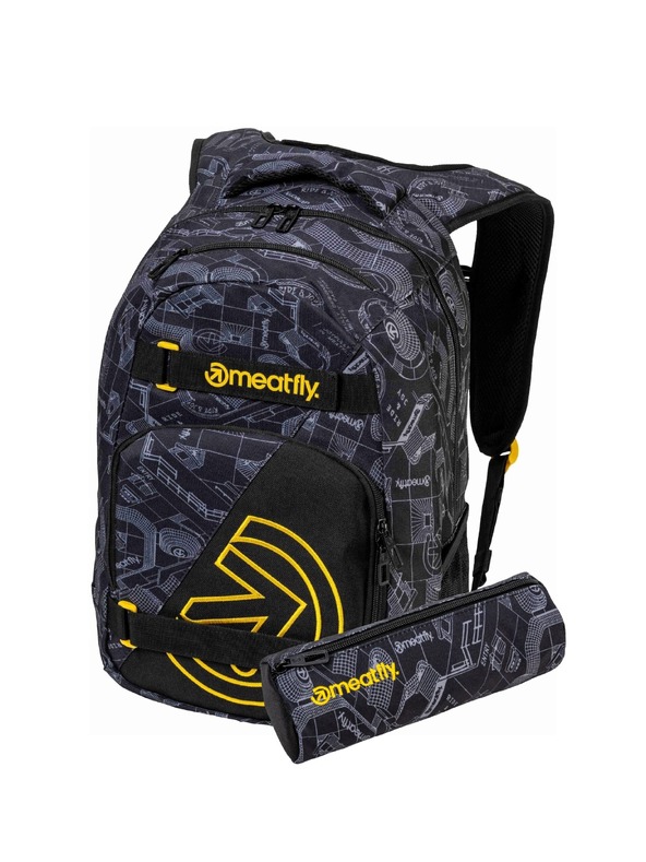 Meatfly Meatfly ruksak Exile Blueprint Black 24 L