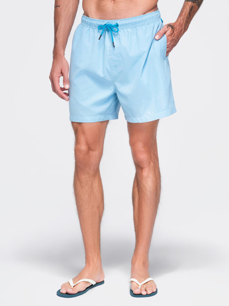 Ombre Clothing Muške kupaće gaće od tkanine s матном površinom – svijetlo plave V5 OM-SRSS-0216 Ombre Clothing