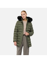 Geox Khaki ženska pernata jakna Geox Catria