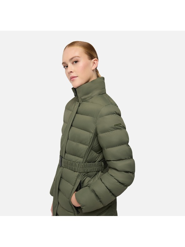Geox Khaki ženska pernata jakna Geox Catria