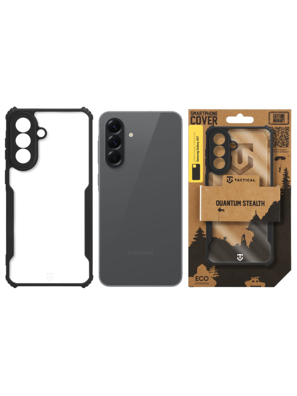 Tactical Tactical Quantum Stealth Zaštita za Samsung Galaxy A57 Clear/Black