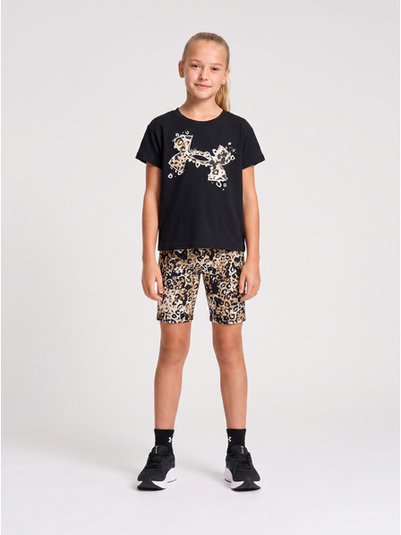 Under Armour Djevojački set Under Armour UA PRINTED BIKE SHORT SET-BLK