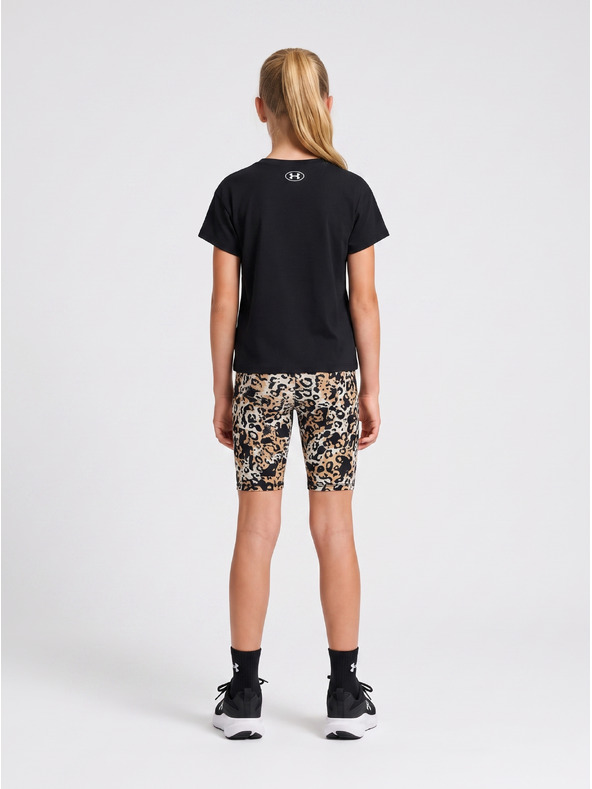 Under Armour Djevojački set Under Armour UA PRINTED BIKE SHORT SET-BLK