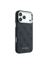 Guess Guess PU Leather 4G Gold Frame MagSafe Stražnji Štitnik za iPhone 18 Pro Crna