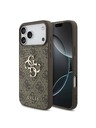 Guess Guess PU 4G Metal Logo Stražnji Štitnik za iPhone 18 Pro Smeđa