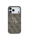 Guess Guess PU 4G Metal Logo Stražnji Štitnik za iPhone 18 Pro Smeđa
