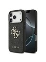 Guess Guess PU 4G Metal Logo Stražnji Štitnik za iPhone 18 Pro Siva