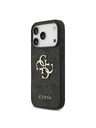 Guess Guess PU 4G Metal Logo Stražnji Štitnik za iPhone 18 Pro Siva