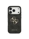 Guess Guess PU 4G Metal Logo Stražnji Štitnik za iPhone 18 Pro Siva