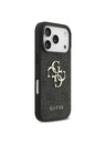 Guess Guess PU 4G Metal Logo Stražnji Štitnik za iPhone 18 Pro Siva