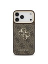Guess Guess PU Leather 4G Metal Logo Gold Frame Stražnji Štitnik za iPhone 18 Pro Max Smeđa