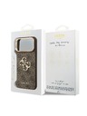 Guess Guess PU Leather 4G Metal Logo Gold Frame Stražnji Štitnik za iPhone 18 Pro Max Smeđa