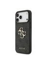 Guess Guess PU 4G Metal Logo Stražnji Štitnik za iPhone 18 Pro Max Siva