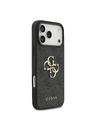 Guess Guess PU 4G Metal Logo Stražnji Štitnik za iPhone 18 Pro Max Siva