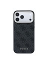 Guess Guess PU Leather 4G Gold Frame MagSafe Stražnji Štitnik za iPhone 18 Pro Max Crna