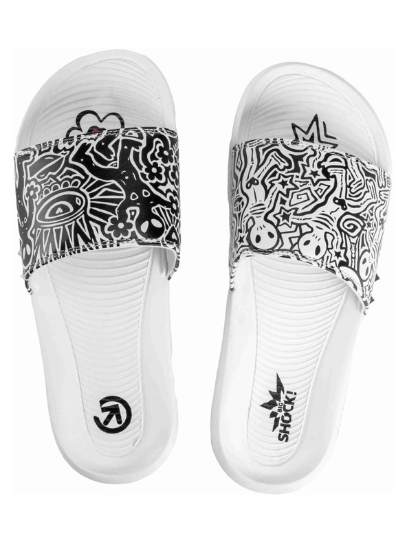 Meatfly Meatfly papuče Tonny Big Shock White / Black