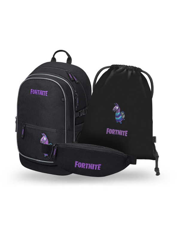 BAAGL  BAAGL SET 3 Core Fortnite Llama: ruksak, vrećica, torbica oko struka GRS