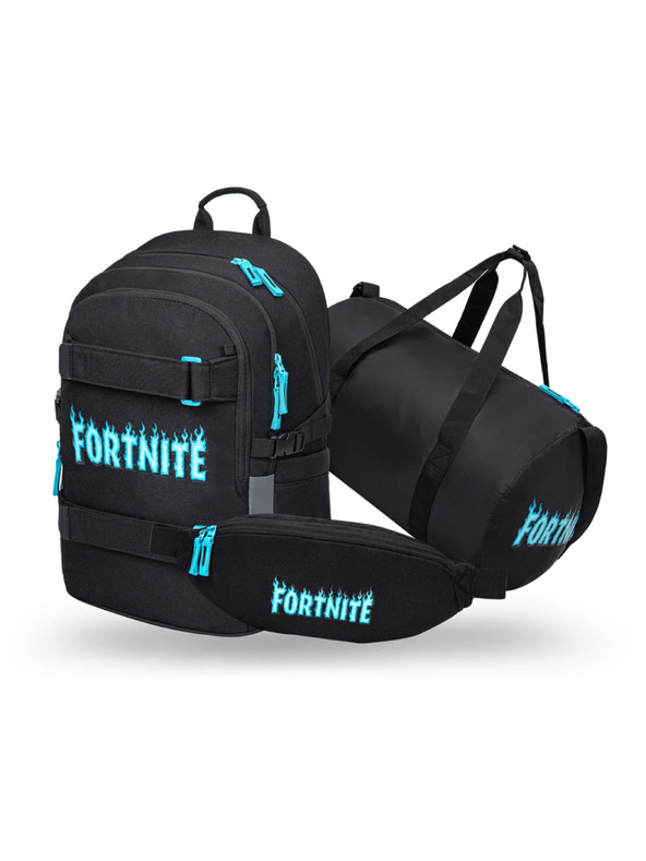 BAAGL  BAAGL SET 3 Skate Fortnite Blue: ruksak, sportska torba, torbica oko struka GRS
