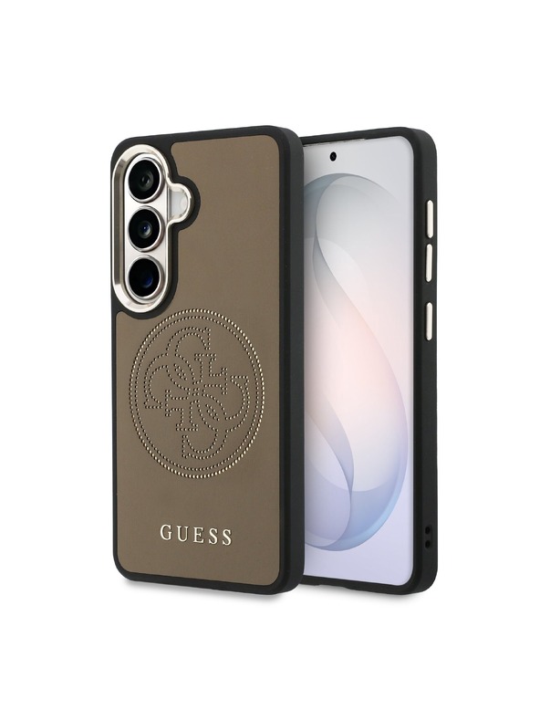 Guess Guess PU Perforated 4G Logo Magnetic Stražnji Poklopac za Samsung Galaxy S26 Brown