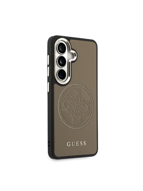 Guess Guess PU Perforated 4G Logo Magnetic Stražnji Poklopac za Samsung Galaxy S26 Brown