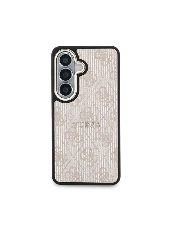 Guess Guess PU Leather 4G Gold Frame Magnetic Stražnji Poklopac za Samsung Galaxy S26 Pink
