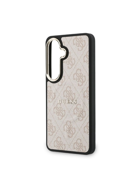 Guess Guess PU Leather 4G Gold Frame Magnetic Stražnji Poklopac za Samsung Galaxy S26 Pink