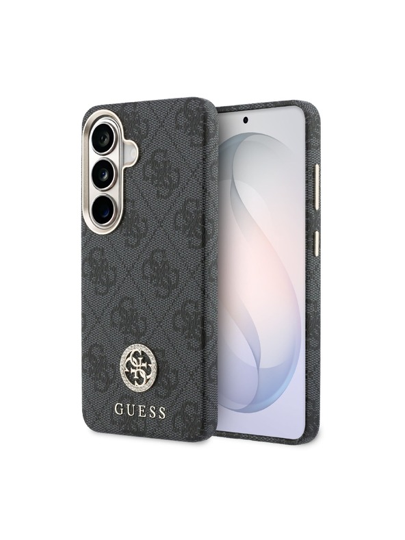 Guess Guess PU Leather 4G Strass Logo Gold Frame Magnetic Stražnji Poklopac za Samsung Galaxy S26 Black