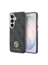 Guess Guess PU Leather 4G Strass Logo Gold Frame Magnetic Stražnji Poklopac za Samsung Galaxy S26 Black