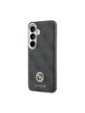 Guess Guess PU Leather 4G Strass Logo Gold Frame Magnetic Stražnji Poklopac za Samsung Galaxy S26 Black