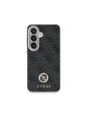 Guess Guess PU Leather 4G Strass Logo Gold Frame Magnetic Stražnji Poklopac za Samsung Galaxy S26 Black