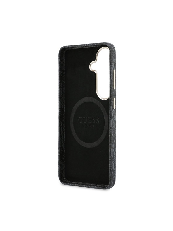 Guess Guess PU Leather 4G Strass Logo Gold Frame Magnetic Stražnji Poklopac za Samsung Galaxy S26 Black